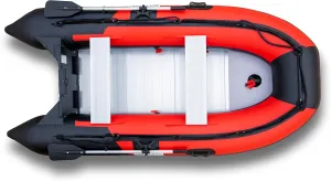 11.8ft Inflatable Boat Raft Fishing Dinghy Pontoon Boat Kayak with Aluminum Floor