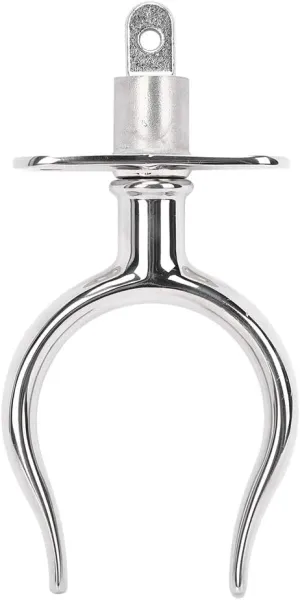316 Stainless Steel Paddle Holder | Protective Boat Accessory for Rowing/Lifeboat/Raft | High Mirror Polished Finish | Easy Install Fixed Rod