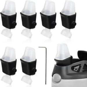 3pcs Lid Spout Replacement for Contigo, BPA-Free Lid Parts Replacement with Wrench Soft Silicone Mouthpiece Newest Water Bottle Accessories Compatible with Contigo Aubrey Kids 14oz 20oz