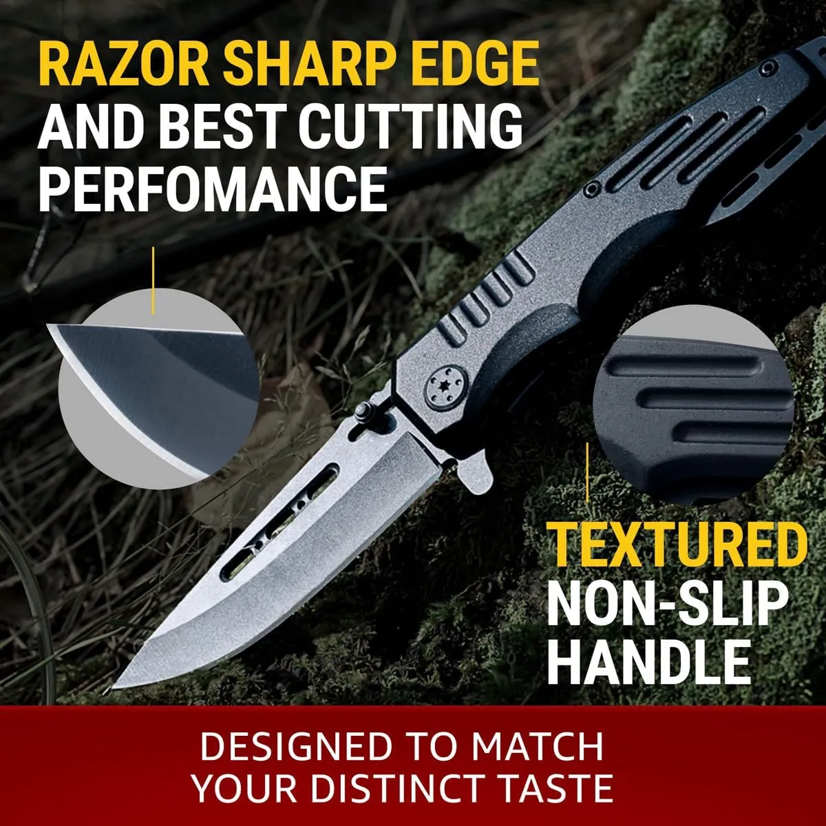 Best Dad Ever Gifts for Dad & Stepdad - Fathers Gifts Idea - Mens Gift Ideas from Daughter, Son, Wife - Presents for Men - Pocket Knife for Father Husband Grandpa 6681 G