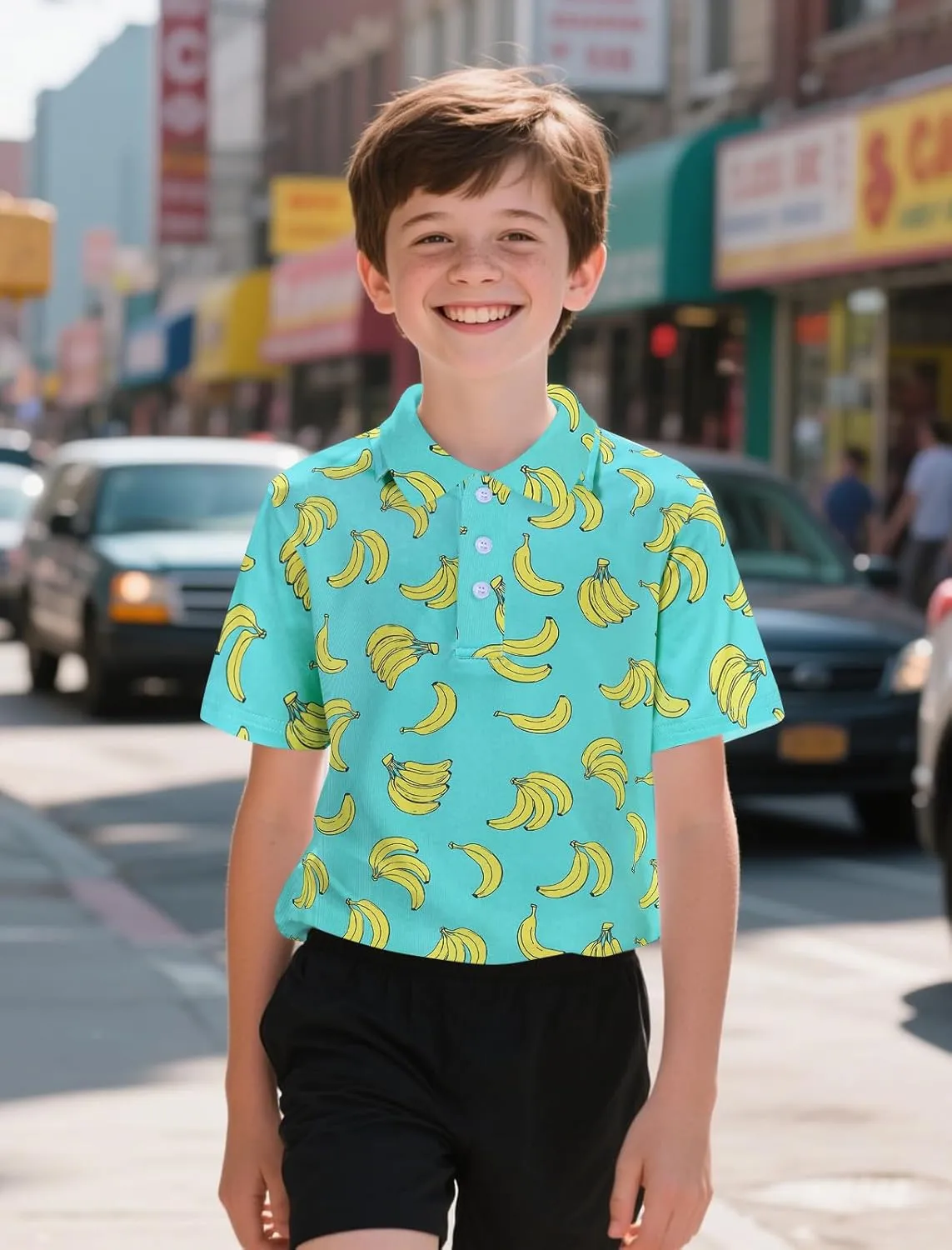 Boys Polo Shirts Hawaiian Golf Clothes Fashion Short Sleeve Kids Cool School Uniform 5-14T