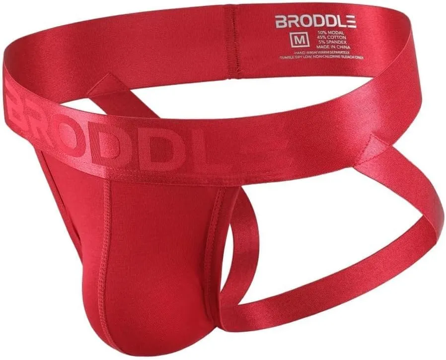 BRODDLE Men's Jockstrap Athletic Supporter Male Active Sport Jock Straps Underwear