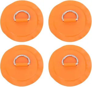 D Ring Patch Round Lightweight D Ring PVC Patch for Inflatable Boat Surfboard Stand Up Paddleboard 4pcs