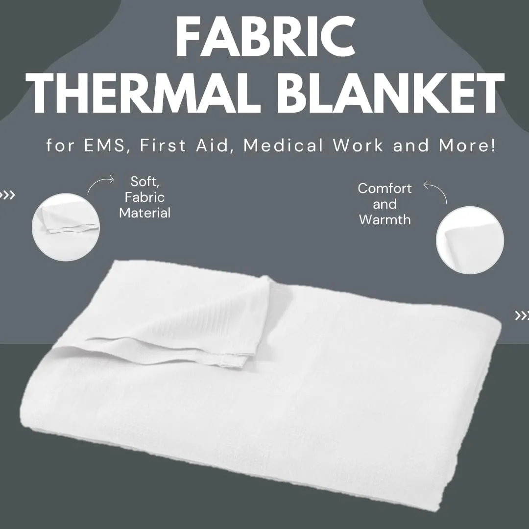 Dealmed Thermal Blanket, 60" x 90", White, Individually Wrapped Emergency Blanket for EMS, First Aid, Medical Work and More (Pack of 1)