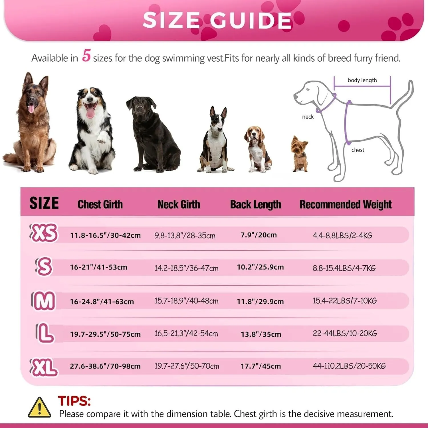 Dog Life Jacket Large, High Flotation Dog Life Vest for Swimming Boating, Reflective Puppy Lifejacket with Superior Buoyancy and Rescue Handle, Adjustable Safety Dogs Floating Vests