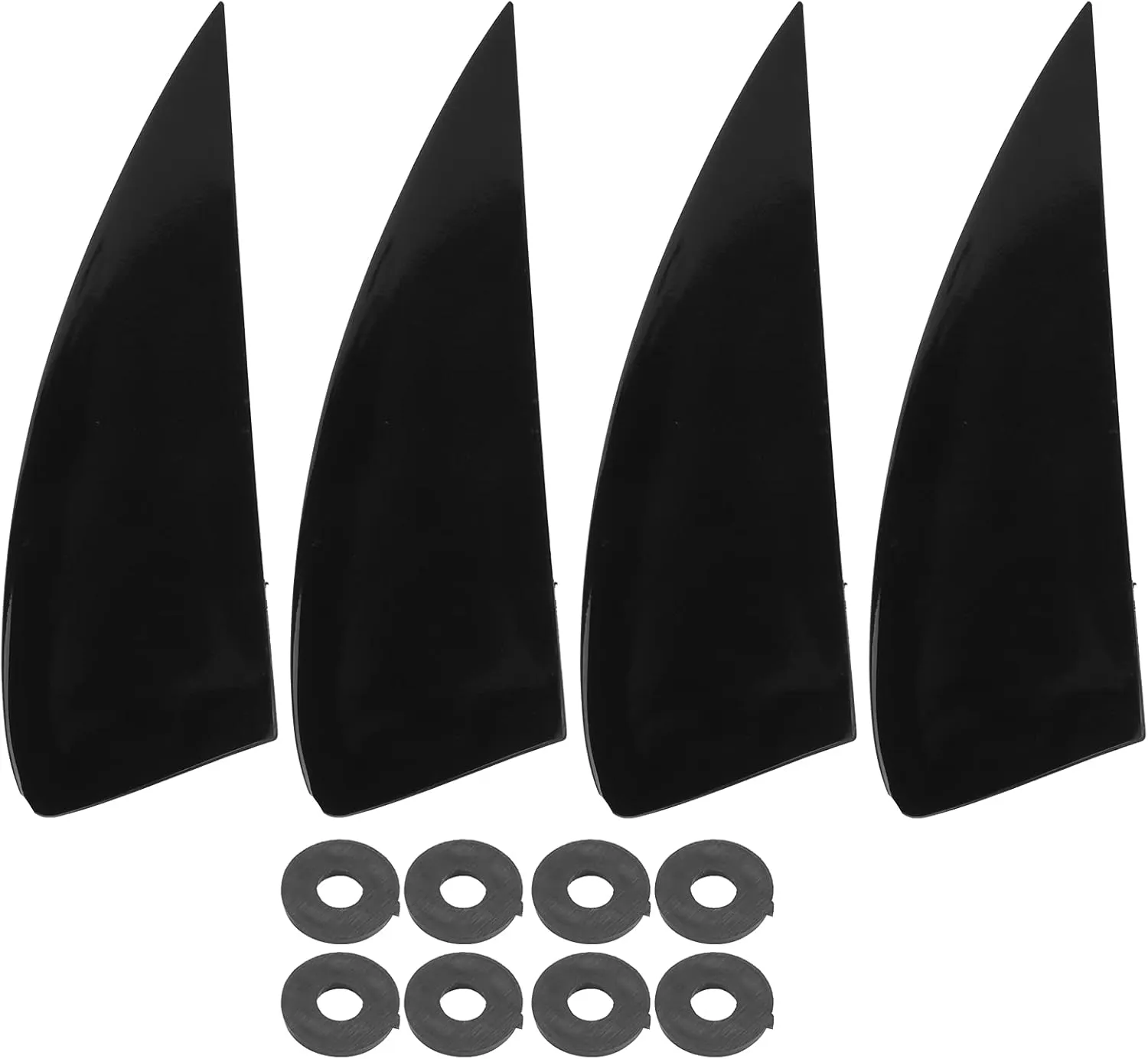 EVTSCAN Surfboard Fins, 4Pcs Surfboard Fin Set Plastic Surf SUP Fins for Long Board Paddle Board Surfboard Tail