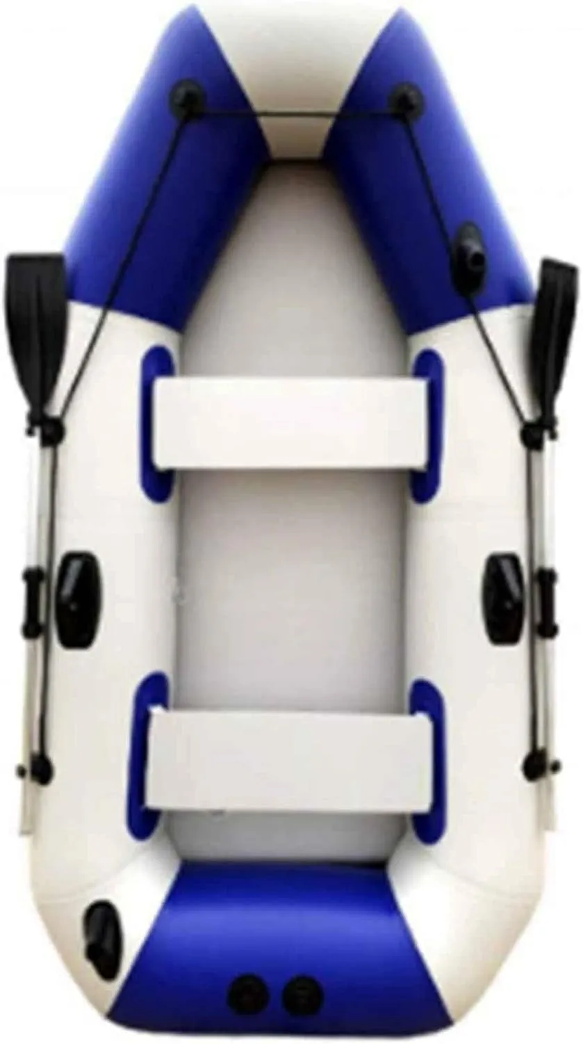 Inflatable Kayak,Thickened Brushed Bottom Plate, 3 Independent Air Chambers, Suitable for Fishing, Drifting, and Rescue Boat,2.6M