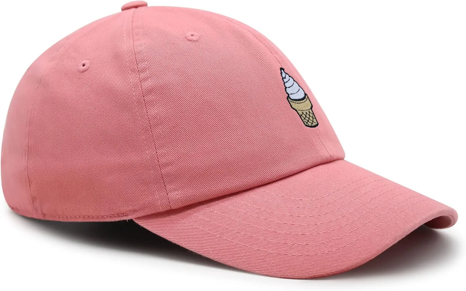 JPAK Ice Cream Cone Premium Dad Hat Embroidered Cotton Baseball Cap Foodie