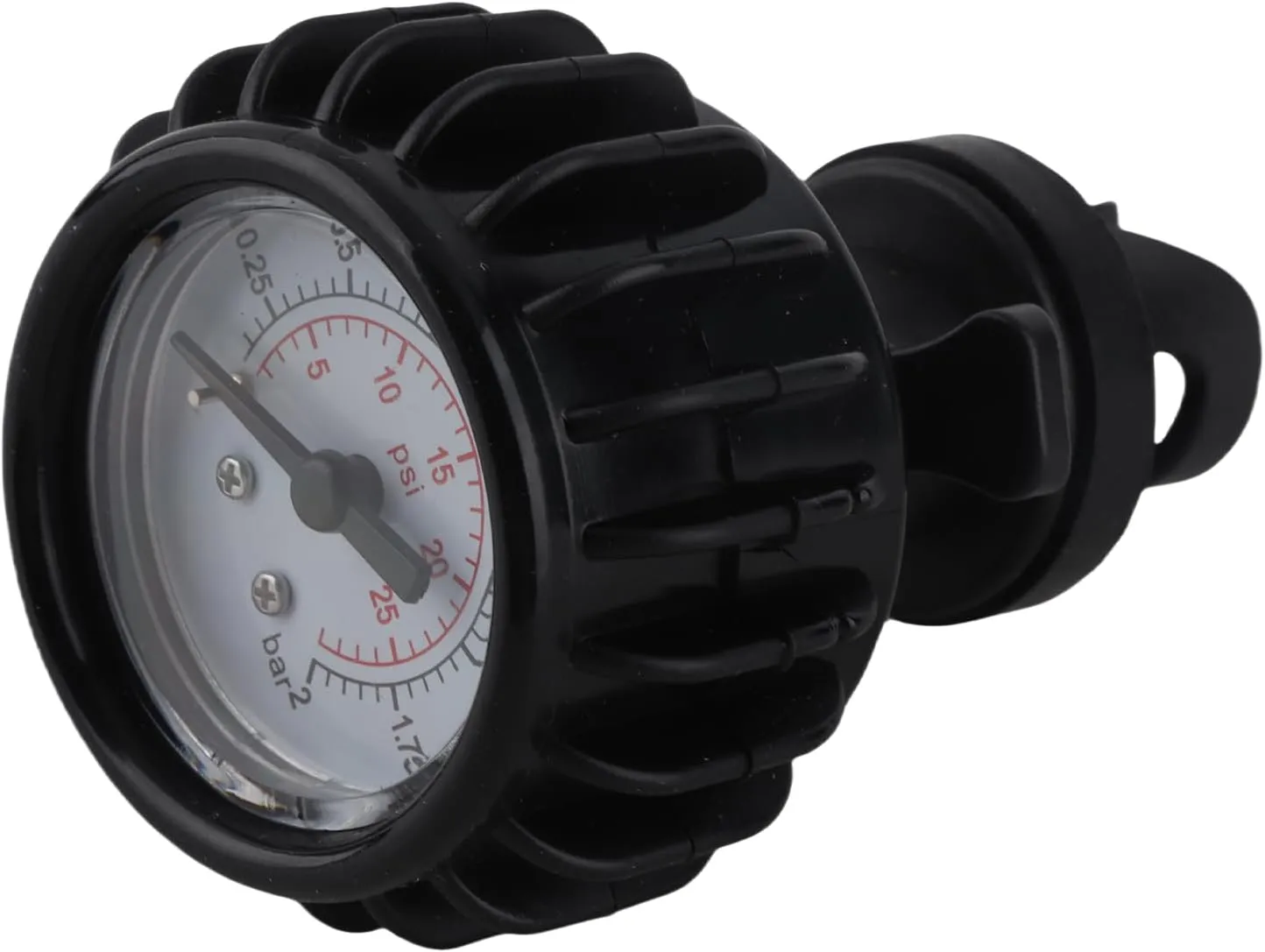 VBESTLIFE Inflatable Boat Barometer, 0-2 BAR or 0-30 PSI, Air Pressure Gauge,Unidirectional Pressure Measuring Tool, Rubber Dinghy/Inflatable Boat/Kayak/Raft Inflatable Boat Barometer Clocks & Barome