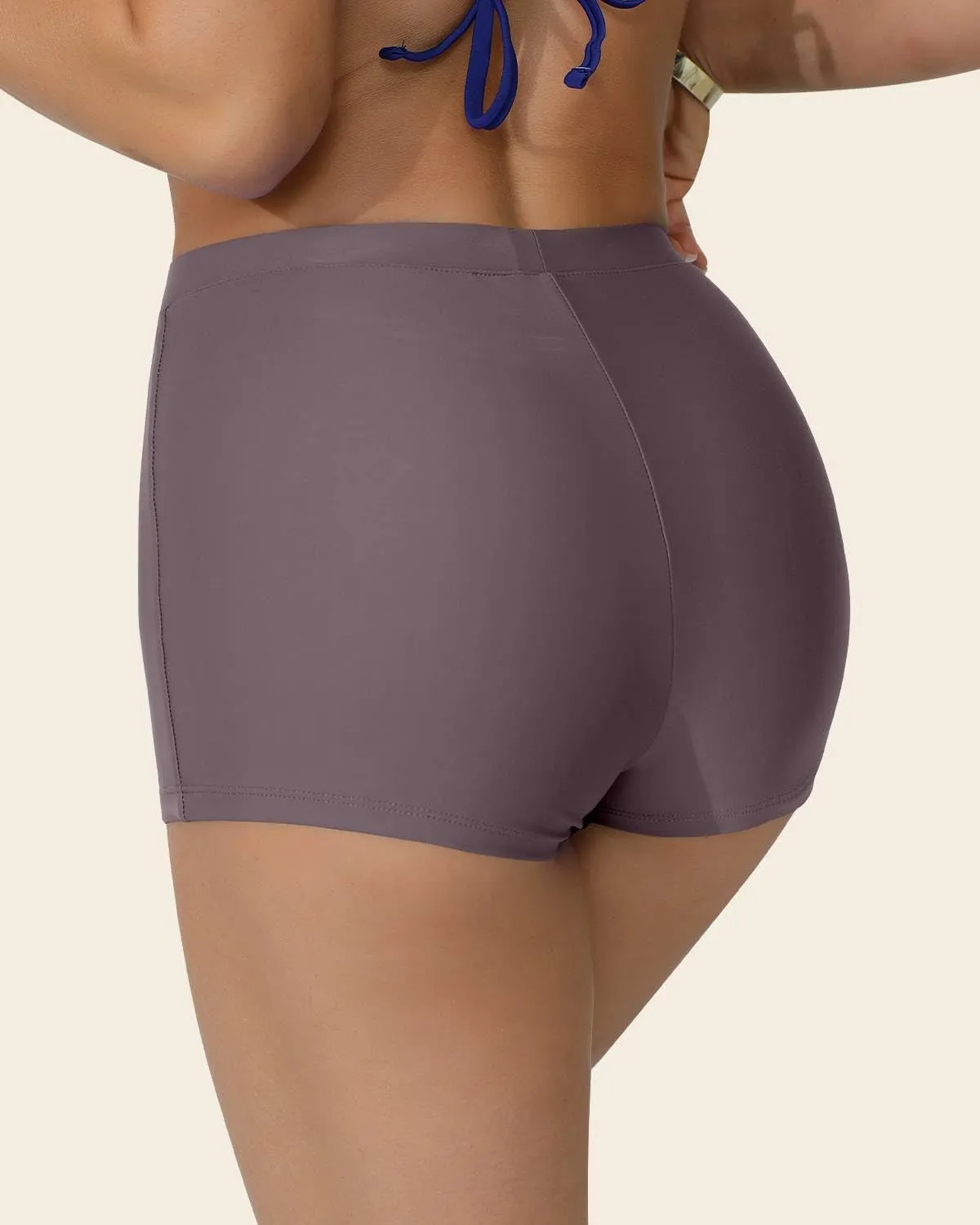 Women's Swim Shorts 1.3" High Waisted Quick Dry Bikini Swimsuit Bottoms Board Shorts Bathing Suit